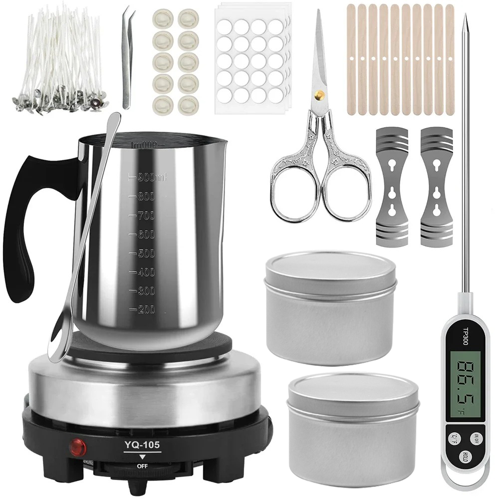 Candle Making Kit For Beginners - Pentola per versare candele con piastra