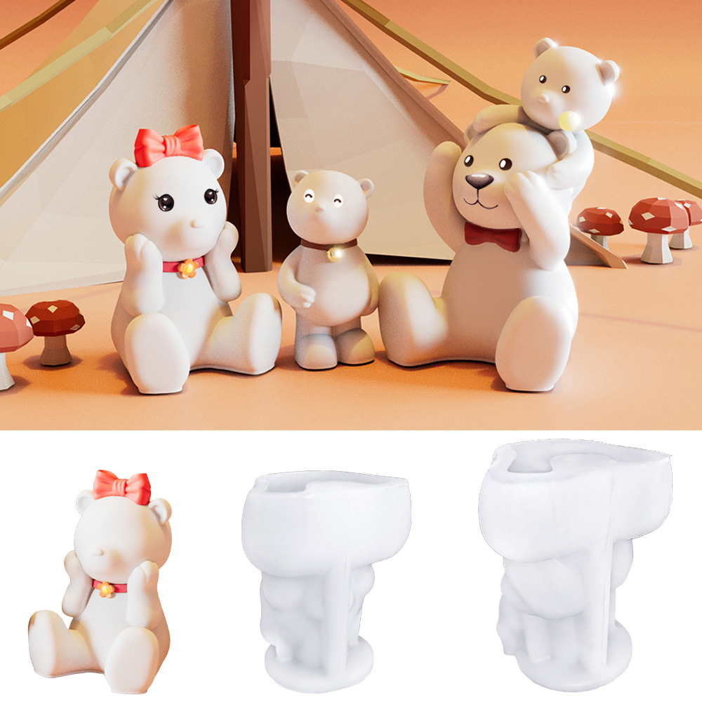 DIY Handmade 3D Bear Candle Si - Candle Making Diy recensione e prezzo