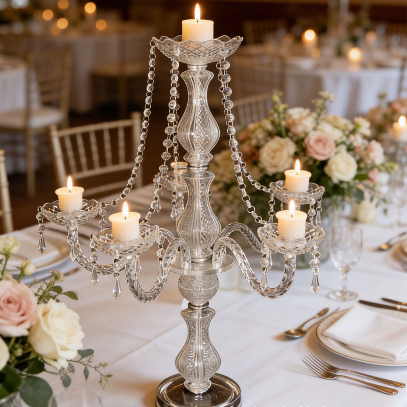 Candelabro in Cristallo Elegan - Candle Making Diy recensione e prezzo